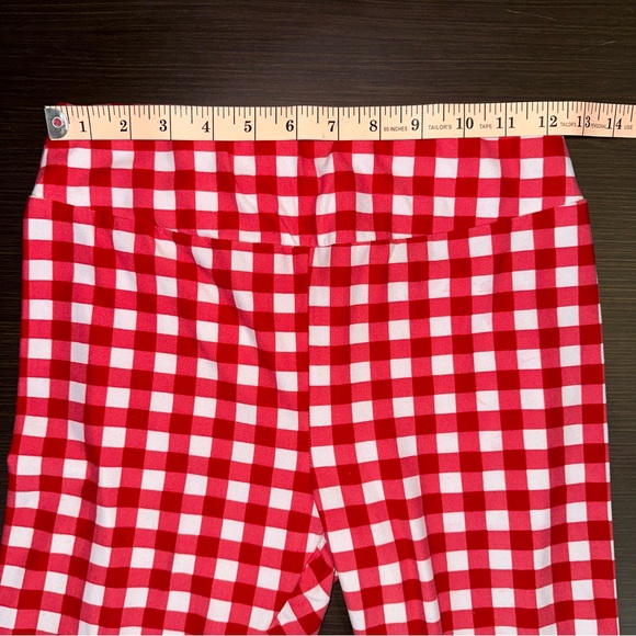 Celebrate It Checkered Red & White Leggings - Picture 4 of 7